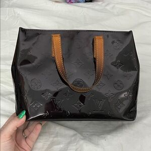 Louis Vuitton Burgundy Monogram Vernis Tote